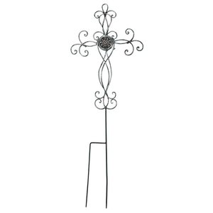 Pendentif chaîne en acier inoxydable collier croix noire pour la décoration intérieure - Product Image 5