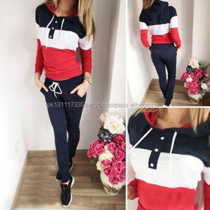 Women Tracksuit Hoodies Sweatshirt Pants Sets Sport Wear Autumn Casual Suit - Product Image 4