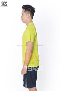 Proveedor de Vietnam Unisex para camisas Pareja Camisetas Punto 100% Poliéster Carta Secado rápido Transpirable Bajo MOQ Diseño personalizado - Product Image 4