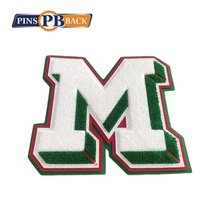 Personalizzare toppe ricamate in ciniglia posteriore personalizzate a buon mercato - Product Image 2