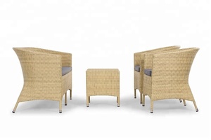 Sofá sintético de mimbre polivinílico de PVC de alta calidad, juego de comedor, muebles de jardín para exteriores, para conversaciones - Product Image 4