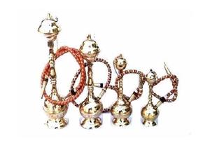 Chicha en laiton la plus vendue, fabriquée en laiton, disponible en quatre tailles, avec finition polie miroir, chicha en métal - Product Image 1