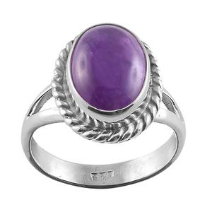 Anillo de piedras preciosas de amatista, joyería de plata 925, venta al por mayor - Product Image 3