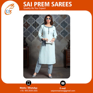 ชุดเคอร์ติสสีพื้นเมืองสำหรับผู้หญิงเสื้อผ้าอินเดียและปากีสถานสำหรับโอกาสพิเศษ - Product Image 3