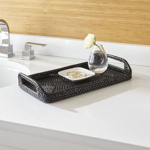 Bandeja de mimbre Rectangular para servir, con asas en ambos lados - Product Image 2