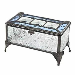 BONNE QUALITÉ VERRE CLAIR BOÎTE de BIBELOT - Product Image 2