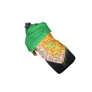 Kantha Work <b>Silk</b> Handmade Vintage Style <b>Scarf</b> Trendy Design for Girls SC1242 <b>Scarves</b> Vintage Kantha Hand Stitched Cotton Allover - Product Image 1