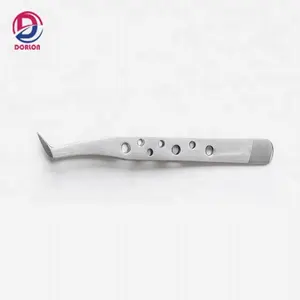 Pinset Ekstensi Bulu Mata New Hollow Handle Perak Volume Rusia