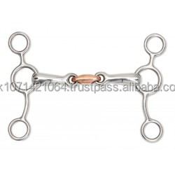 Pouce Tom cheval en acier inoxydable avec embout à maillons en cuivre/mors à maillons en cuivre cheval avec embout à maillons en cuivre/ - Product Image 4