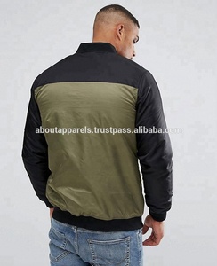 เสื้อแจ็กเก็ตผ้าซาติน,เสื้อบอมเบอร์ราคาถูกขายส่งยอดนิยมสีดำ - Product Image 3