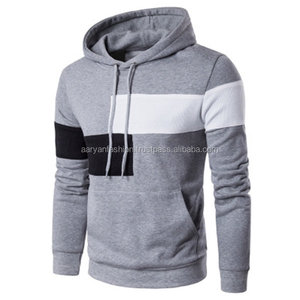 Pulls à capuche en polyester/coton pour hommes pulls doublés de couleurs pour l'hiver jogging tricoté anti-rides - Product Image 1