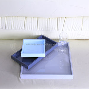 Plateau de service en bambou laque naturelle, plateau en bambou, cadeau de noël, vente en gros - Product Image 1