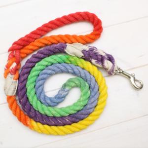 Vente en gros de laisses de luxe en corde de coton pour chien personnalisées, élégantes et solides, pour la formation des animaux de compagnie, pour petits chiens, pour la marche personnalisée - Product Image 5