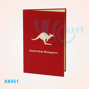 Carte pop-up 3D animale Carte de vœux faite à la main Vietnam Happy Birthday Gifts & Crafts Laser Custom Design Meilleur prix Top trending - Product Image 3