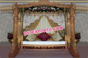 Columpio de pavo real de madera para boda/Jhula boda tema blanco escenario columpio boda Columpio de pavo real de madera Australia - Product Image 6