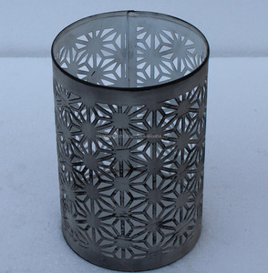 Bougeoir votif en fer de luxe fait à la main pot de bougie en métal élégant pour la maison décorations de mariage modèle de Table en métal - Product Image 1
