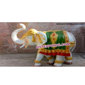 ไฟเบอร์ช้างรูปปั้นงานแต่งงานไฟเบอร์ทางเข้ารูปปั้นช้างนั่งรูปปั้นช้าง - Product Image 1