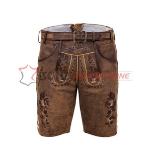 Lederhsen-Short allemand et autrichien en cuir, pantalon Long et mètre court, style Vintage, broderies, meilleur Short hawaïen traditionnel - Product Image 1