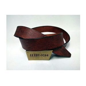 Cinturones de cuero genuino Bull de longitud personalizada de moda para hombres - Product Image 1