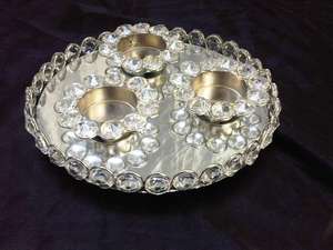 Portavelas de cristal hecho a mano para bodas y ocasiones navideñas - Product Image 3