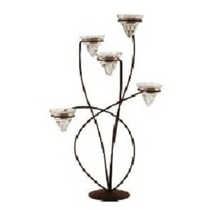 Support votif en métal en fer élégant fait à la main et support de table beau bougeoir pour la maison en plein air fêtes mariages - Product Image 1