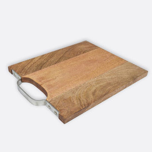 Bandeja de servicio de madera con atractivo mango de metal Bandeja de servicio de madera con mango de metal para uso doméstico o comercial - Product Image 5