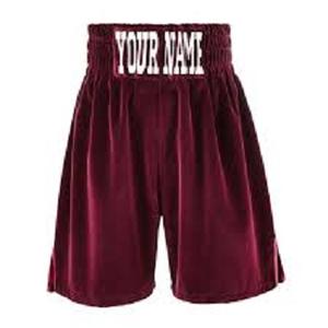 Shorts/Trunks de boxe pour hommes sur mesure avec logos personnalisés 100% polyester - Product Image 1