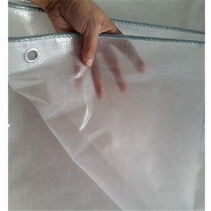 Bâche en PE <span class=keywords><strong>transparente</strong></span> de 140 g/m², plastique renforcé, protection contre la pluie ou la grêle - Product Image 2