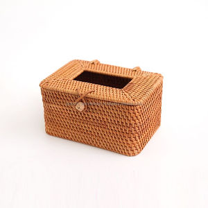 Soporte para servilletas de ratán, caja de pañuelos de mimbre, bonito y barato - Product Image 6