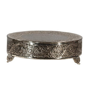 Redonda de Metal soporte de la torta con las piernas - Product Image 1