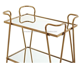 Carrito de Servicio de Bar de Hierro de Alta Calidad con Colores Personalizables y Logotipo Grabado para Hoteles, Restaurantes, Bares, Oficina y Uso Doméstico - Product Image 5