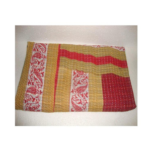 Queen King Kantha edredón Reversible venta al por mayor lote Kantha edredón Manta de algodón colcha ropa de cama Boho bohemio - Product Image 1
