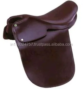 Bruine Bullhide Lederen Horse Lane Fox Zadel Flexibele Leveranciers