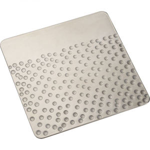 Sous-verre rond classique en acier inoxydable martelé, écologique, pour restaurants et hôtels - Product Image 1