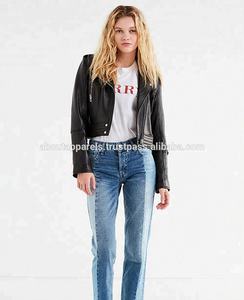 Veste de moto en cuir de mouton véritable pour hommes Expédition rapide Veste marron Décoration à rayures Manteau de mode grande taille tricoté - Product Image 6