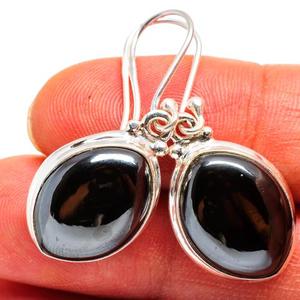 ต่างหูแฟชั่นผู้หญิงทรงไข่ตัดรูปวงรีสีดำพลอยเฮมาไทต์ต่างหูรักต่างหูคริสตัลหวานละเอียดอ่อนเครื่องประดับสำหรับงานเลี้ยงวันเกิดของขวัญ - Product Image 3