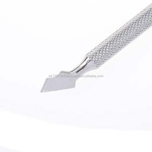 Outil de manucure double extrémité en acier inoxydable, pousse-cuticules, outil de nail art, emballage personnalisé, outils de soin des ongles - Product Image 5