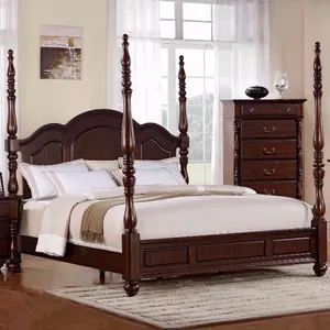 Indian Best Selling Home Life Classics Bedroom Set Smart Beauty Wooden Double bed