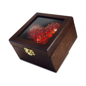 โกศหัวใจสัตว์เลี้ยงหลายสีโดย Brassworld อินเดีย - Product Image 4