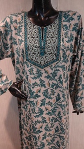 Caftan en coton alpine brodé, nouveau modèle, offre en ligne - Product Image 6