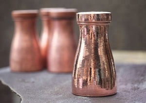 Recipiente de Almacenamiento de Agua Ecológico de Metal de Cobre con Tapa para Accesorios de Bar Certificados - Product Image 3