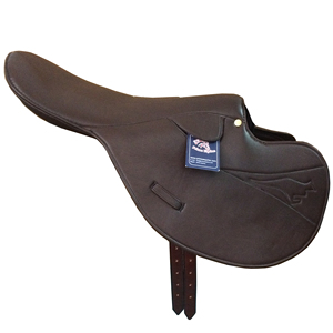 Tailles personnalisables et logo Selle de course anglaise Selle de polo en cuir véritable sans arbre - Product Image 1