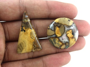 Jaspe Mookite naturel forme ronde et Triangle lisse en vrac pierres précieuses Cabochons fabrication de bijoux Collection de pierres - Product Image 5