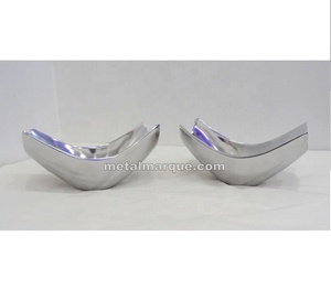 Plateau de service martelé fantaisie de luxe moderne Vantage Offre Spéciale de qualité supérieure au design unique avec nickel pour la maison et la cuisine - Product Image 2