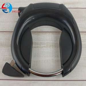 Lucchetto Antifurto per Bicicletta in Acciaio e ABS, Resistente, per MTB e <span class=keywords><strong>Bici</strong></span> da Strada, con 2 Chiavi, Nero - Product Image 2