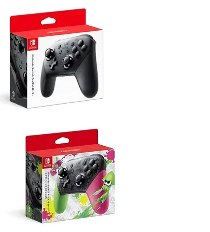 switch Pro original Black and splatoon ver controller