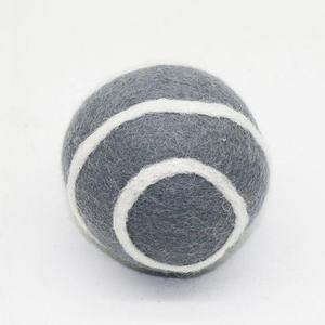 Artisans népalais feutré à la main écologique chien jouets à mâcher nouvelle-zélande laine tête d'animal boules cadeau pour les amoureux des chiens - Product Image 4