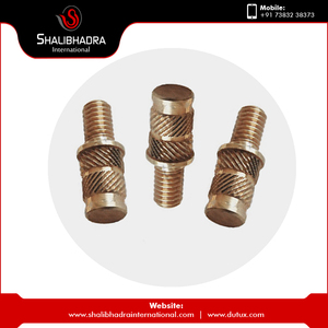 Écrous d'insertion Ultra cloutés en laiton filetage M3 tête hexagonale en aluminium poli galvanisé fabricant Inde-SHALIBHADRA INTERNATIONAL - Product Image 4