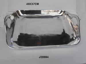 Plateau de service en métal de haute qualité fabriqué en aluminium moulé avec également disponible en finition mate plateau de service en aluminium décor à la maison - Product Image 5