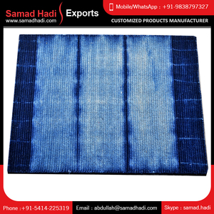 Handloom sutra desainer dapat dicuci tahan noda anti selip karpet bordir langit biru warna Mewah Trendi karpet lantai